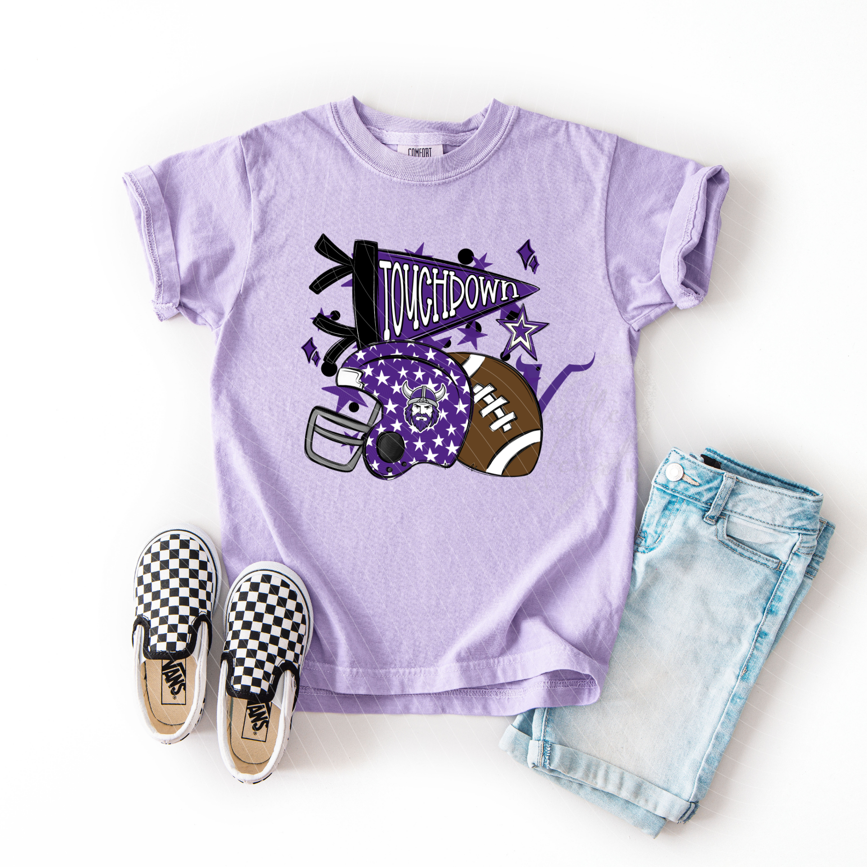 Touchdown Vikings Purple Doodle