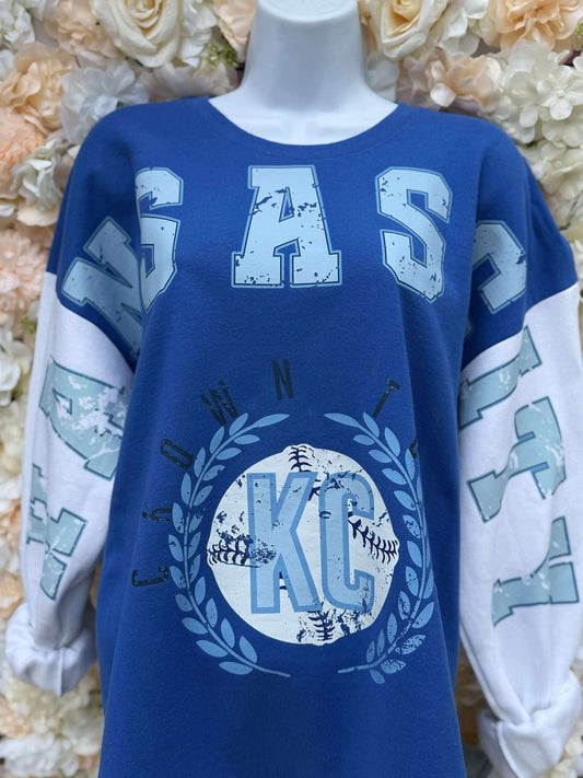Kansas City Crown Town Sleeve Sweatshirt