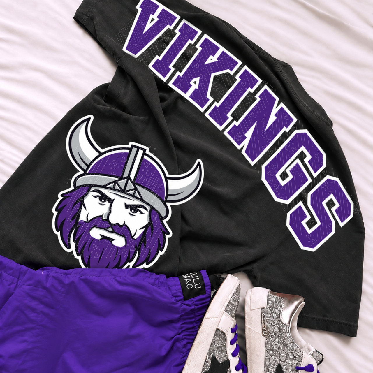 Vikings Bold Large Back Pride