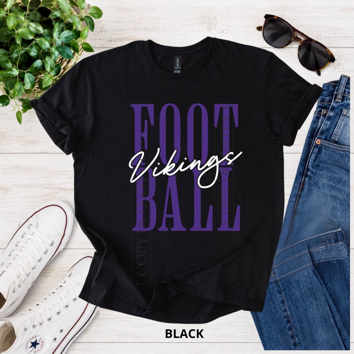 Vikings Football Typograph