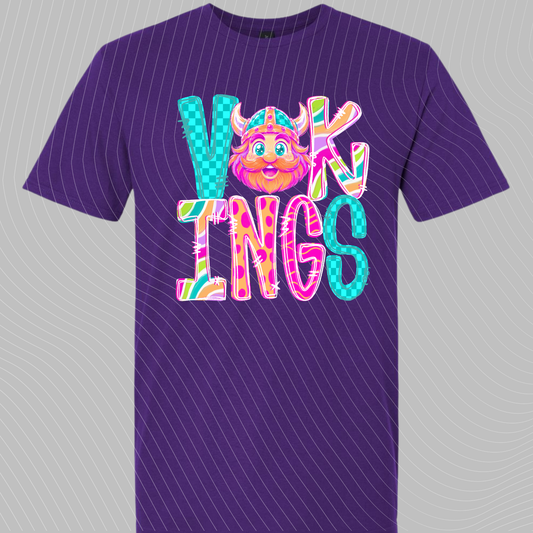Viking Neon Word Doodle Youth