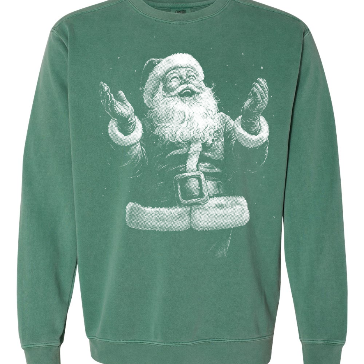 Vintage Joyful Santa Sweatshirt – Retro Christmas Crewneck