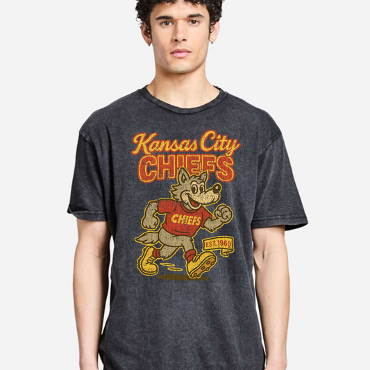 Vintage Kansas City Distressed Wolf