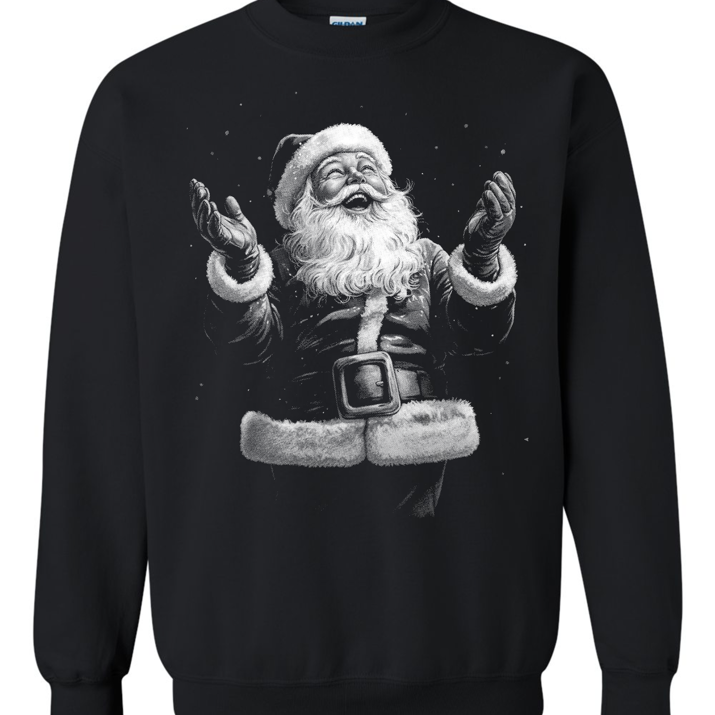 Vintage Joyful Santa Sweatshirt – Retro Christmas Crewneck