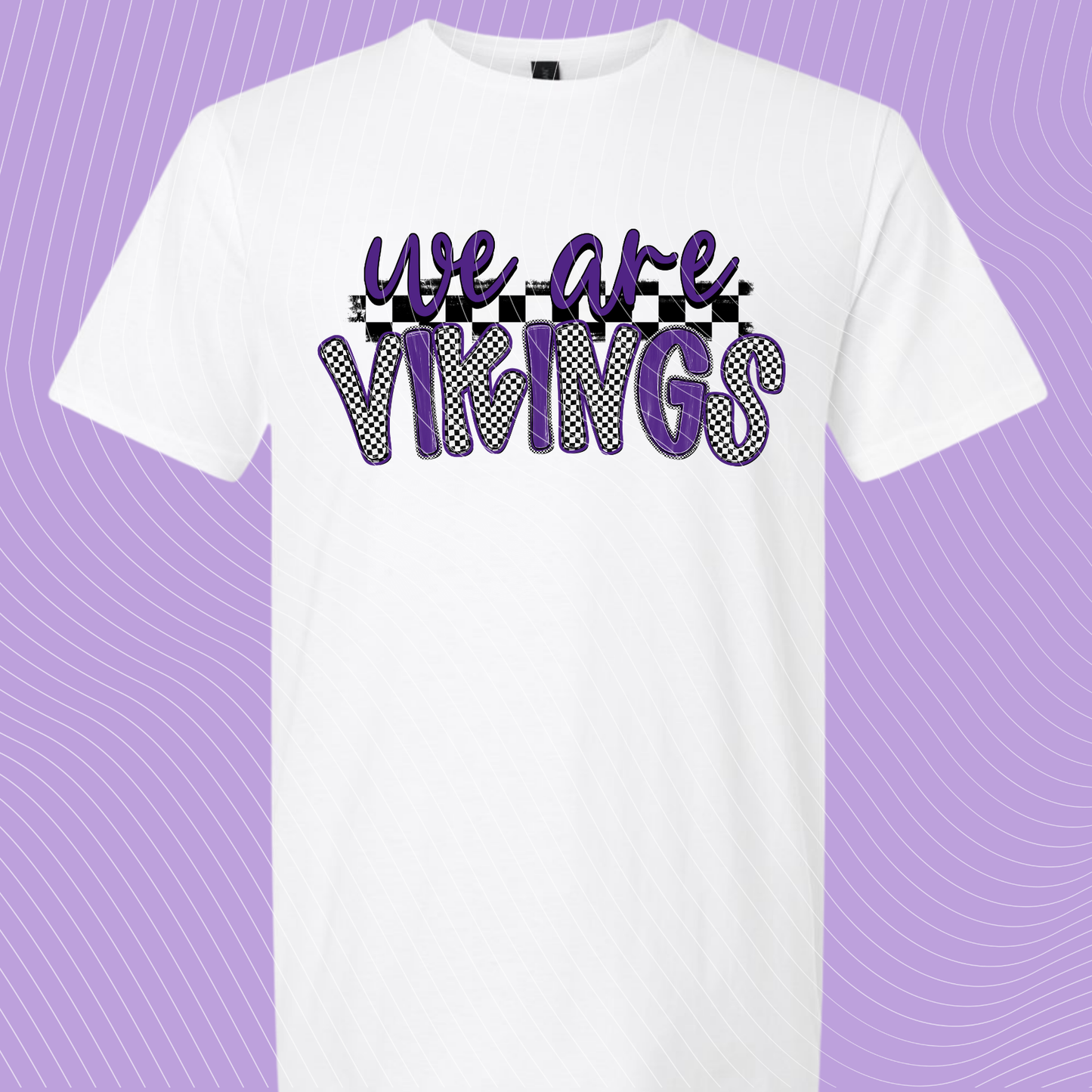 We are Vikings Checkered Doodle Youth