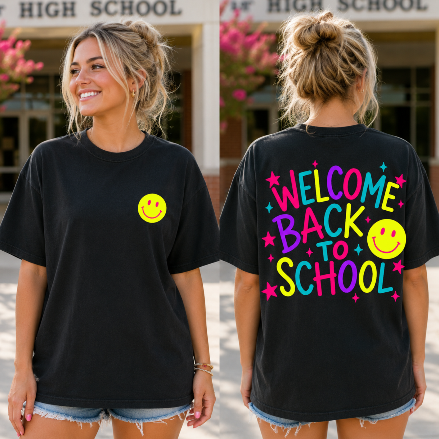 Welcome Back to School | Neon Bright T-Shirt