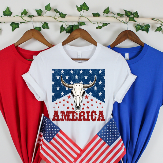 Western America Patriotic Tee