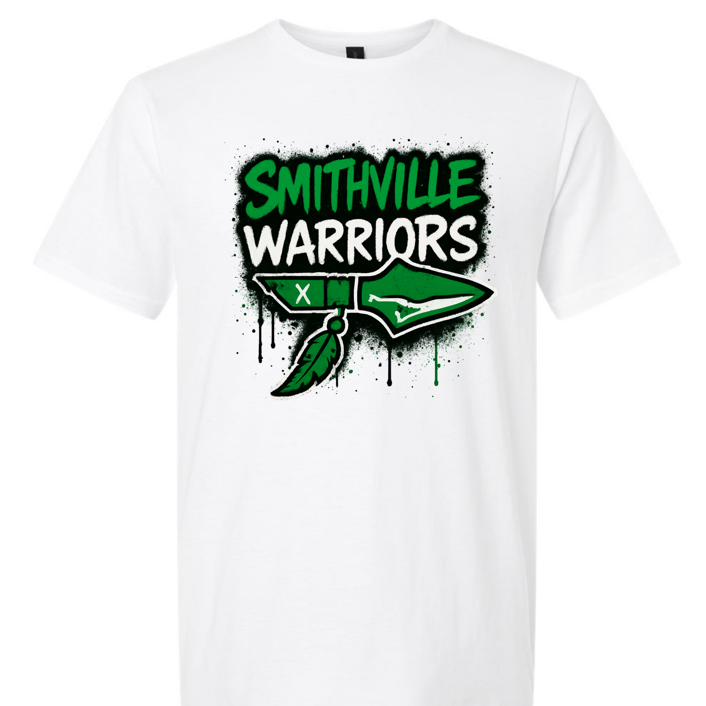 Smithville Warriors Stacked Graffiti