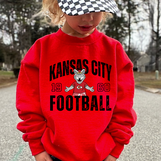 Youth Kansas City Football KC Wolf Mascot