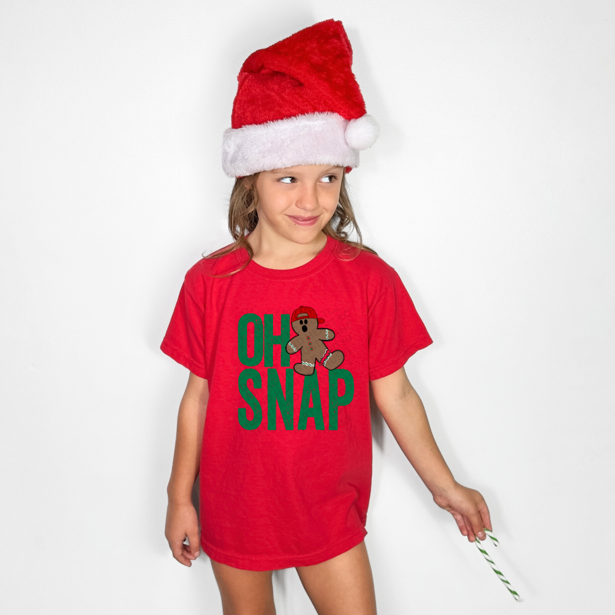 Youth Oh Snap Gingerbread Christmas Shirt – Funny Holiday Kids Tee