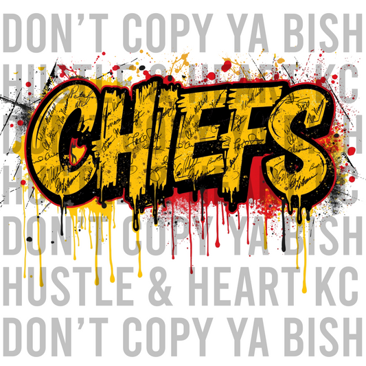 Chiefs Signature Graffiti PNG