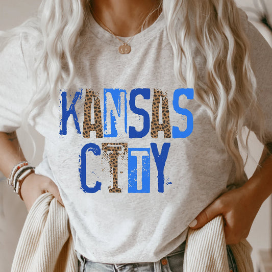 Kansas City Stamp Leopard (Blue)