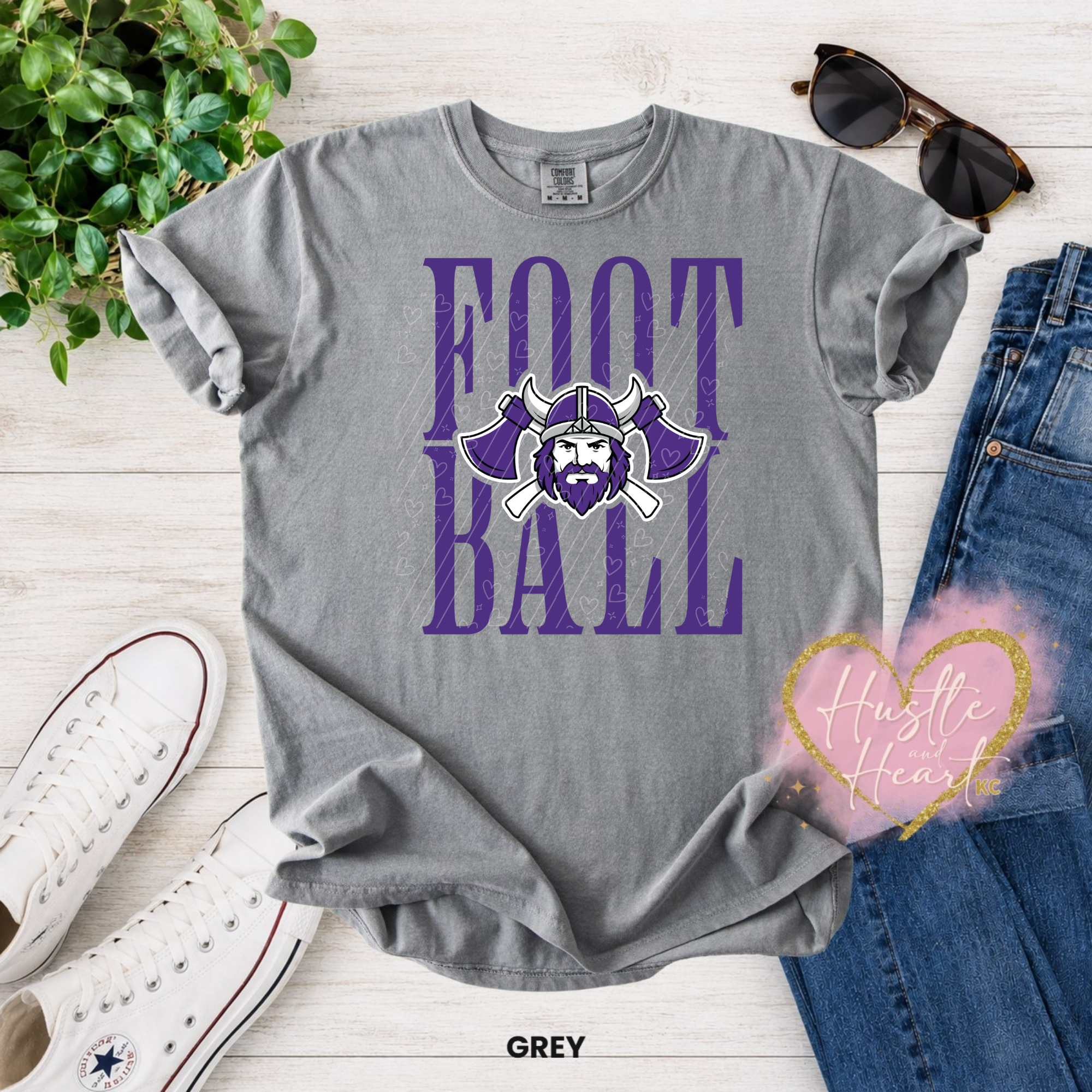 Vikings Football Tall Logo